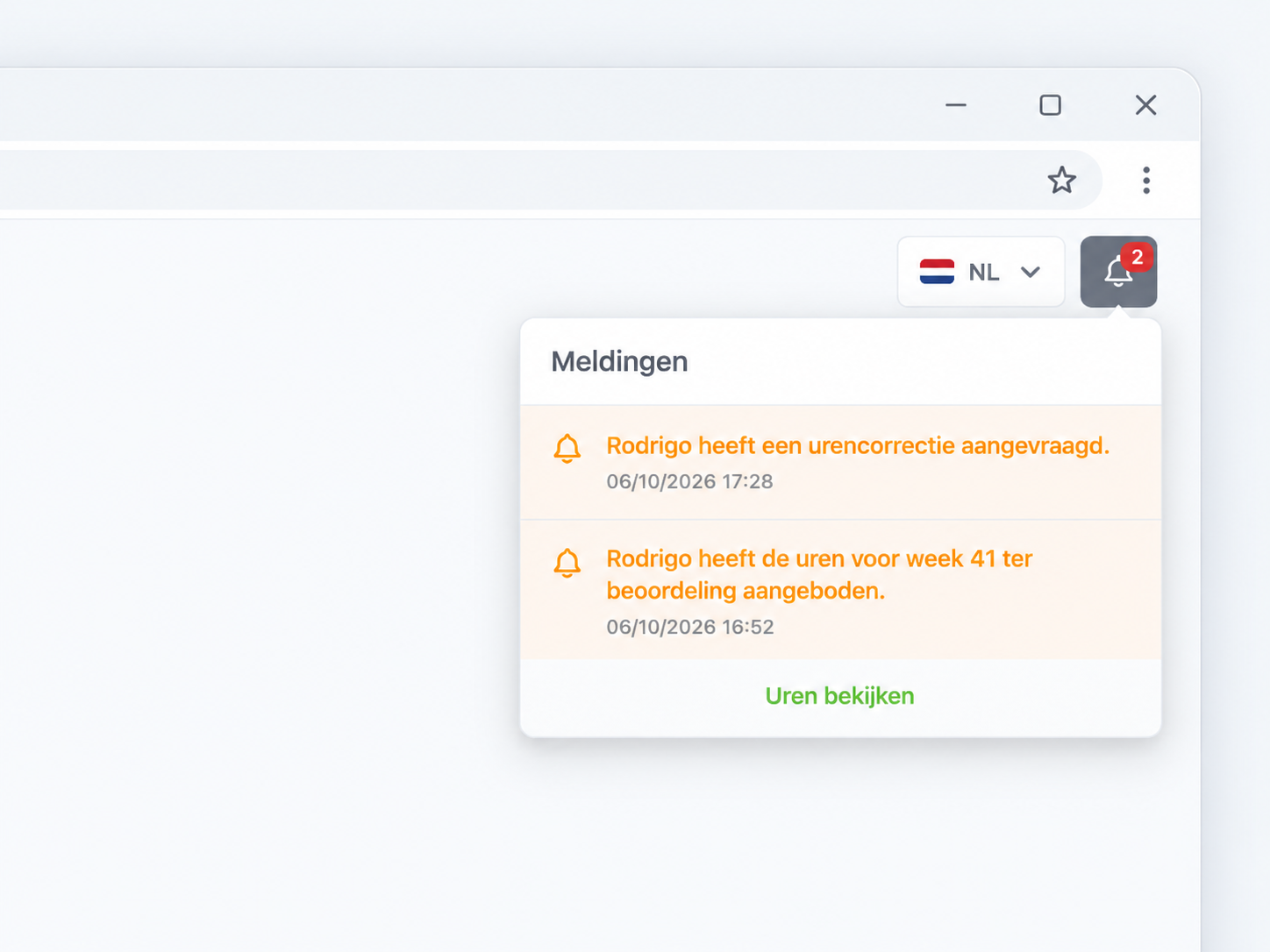 Attendio meldingen